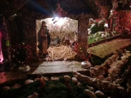 Inaugurazione del presepe artistico di Rosario Fema