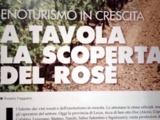 Enoturismo in crescita, a tavola la scoperta del rosé
