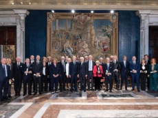 Piernicola Leone de Castris al Quirinale per la nomina a Cavaliere del Lavoro